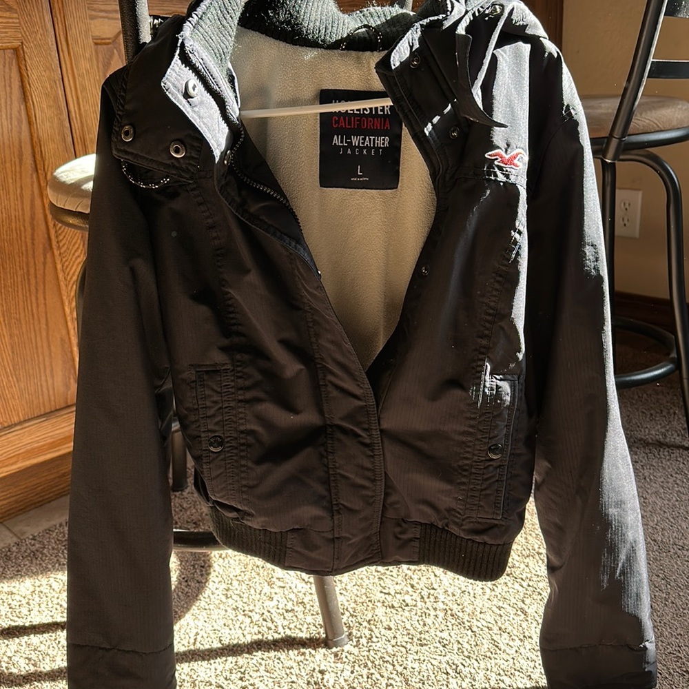Hollister Black All-Weather Ski Jacket